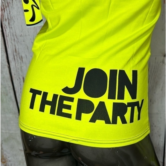 ZUMBA FITNESS sporty stretchy tank top Green “Join the Party” XXLarge NWT - Picture 6 of 9